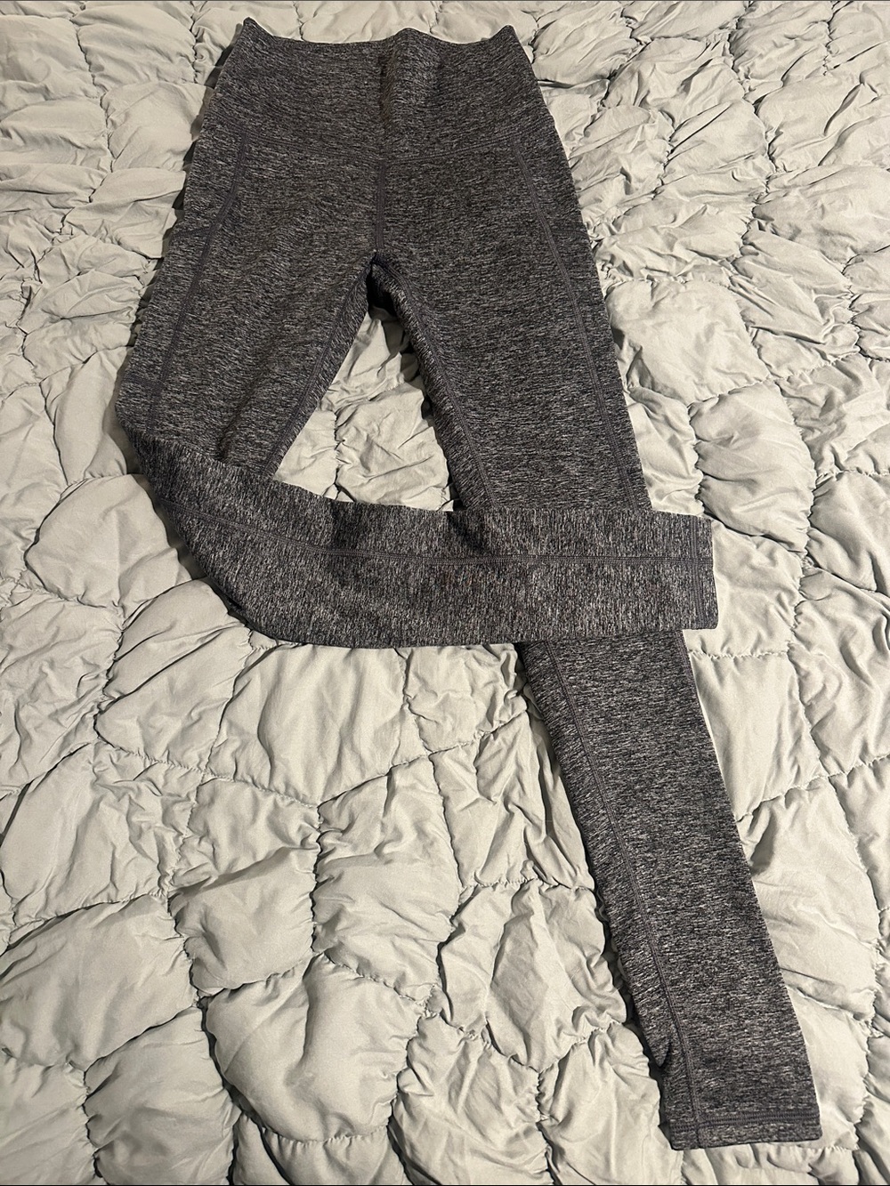 Aerie Heather grey Athletic Leggings fleece medium long